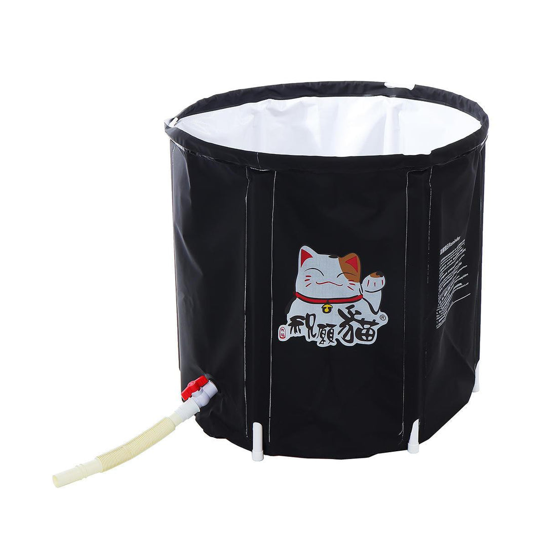 70cm PVC Bathtub Portable Water Tub Adult Spa Bath Bucket Folding Bag Outdoor - Trendha