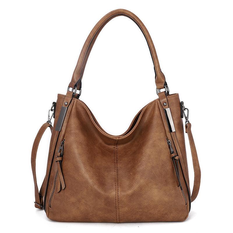 Pu Leather Fashionable Large-capacity Soft Diagonal Bag Daily Casual Women's Bags Handbag Shoulder Bag - Trendha