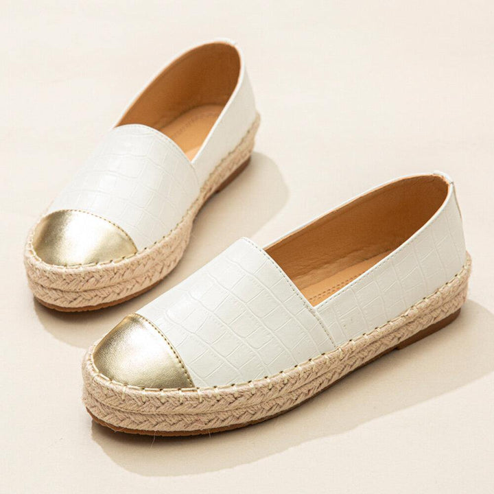 Women Casual Splicing Slip On Espadrille Loafers Flats Fisherman's Shoes - Trendha