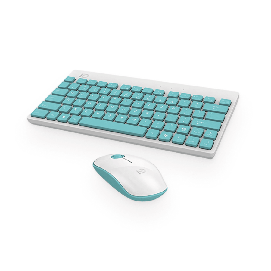Mint Green Keyboard & Mouse Set - Trendha