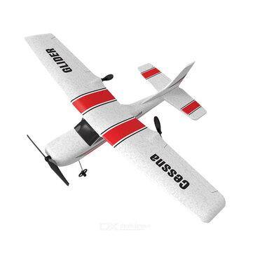 Cessna Z53 2.4G 2CH EPP RC Airplane Trainer Glider RTF With Gyroscope Garden Indoor Flying Hobby Kid Toy for Beginner - Trendha