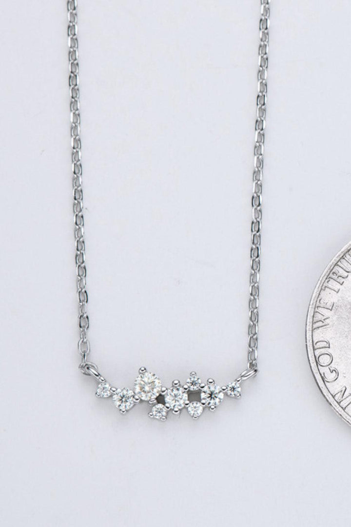 Get A Move On Moissanite Pendant Chain Necklace - Trendha