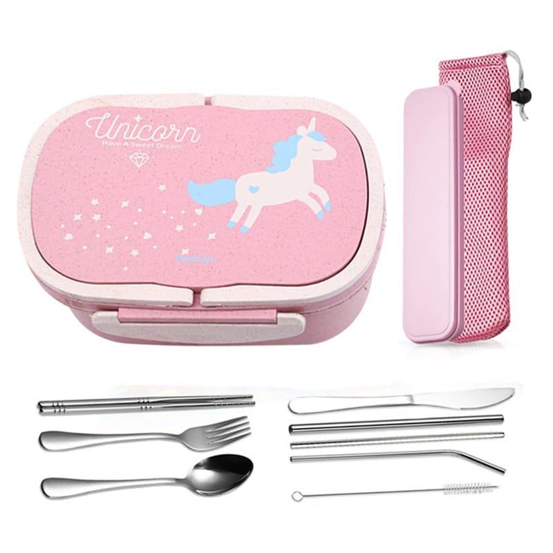 Cartoon Unicorn Patterned Lunch Boxes - Trendha