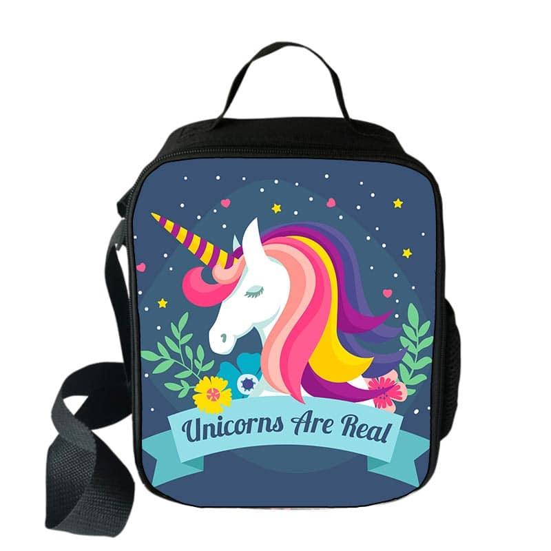 Cartoon Unicorn Printed Lunch Bag for Kids - Trendha