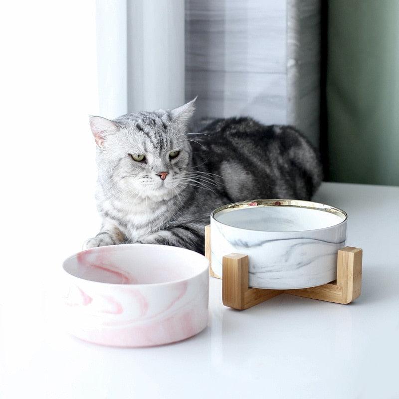 Cat's Marble Ceramic Bowl - Trendha