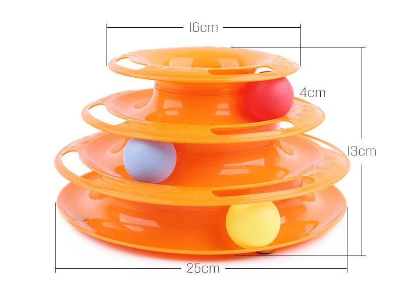 Cat's Three Levels Tower Toy - Trendha
