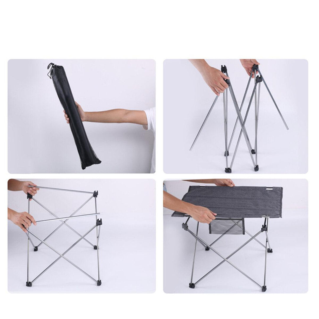 Foldable Camping Tables Aluminium Alloy Lightweight Folding Table Outdoor Furniture for Picnic Cooking BBQ Fishing - Trendha