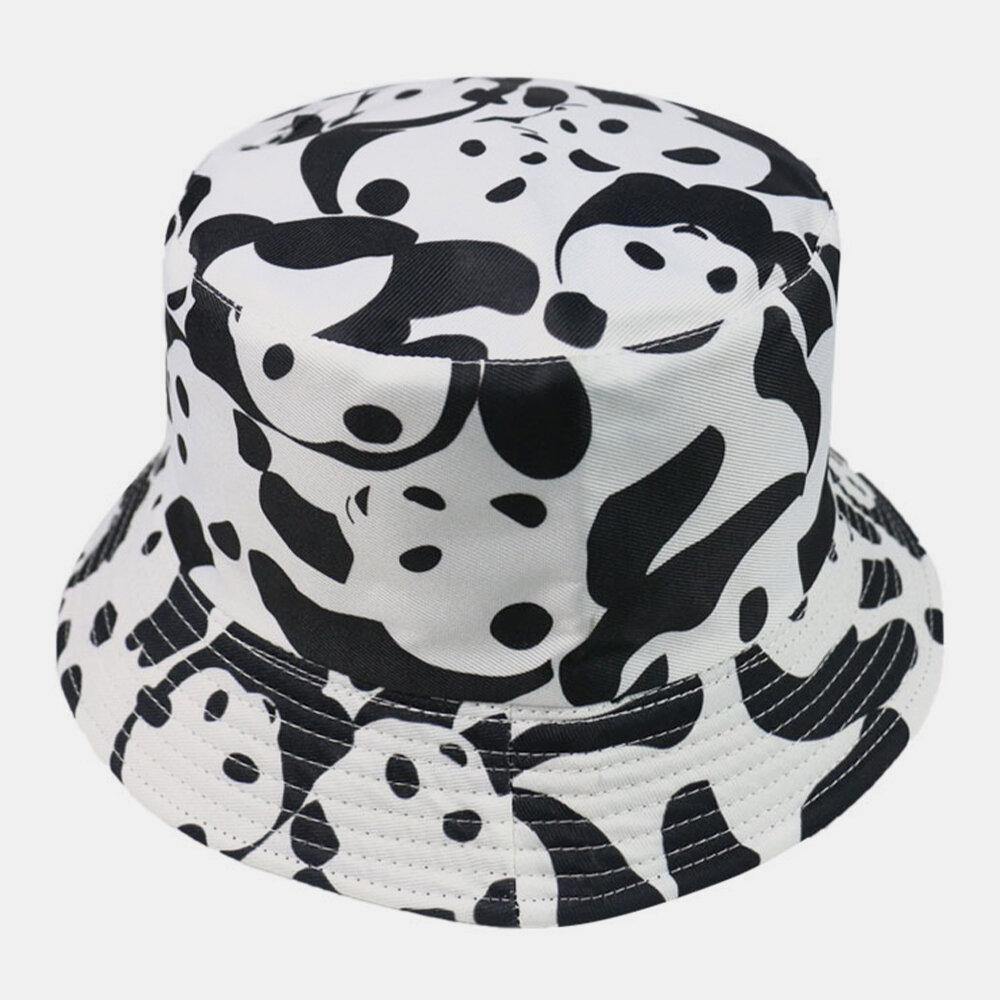 Unisex Double-Sided Animals Panda Pattern Casual Cute Bucket Hat - Trendha