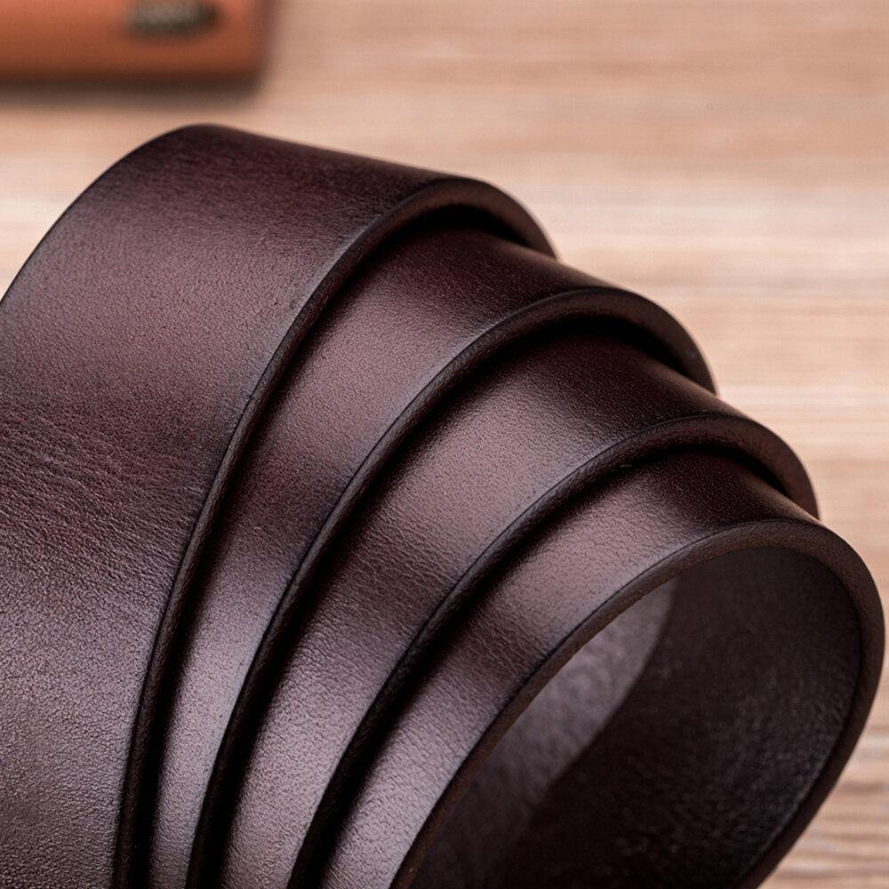 BULLCAPTAIN Genuine Leather Ointment Leather Business Casual Pin Buckle Belt Leather Belt For Men - Trendha