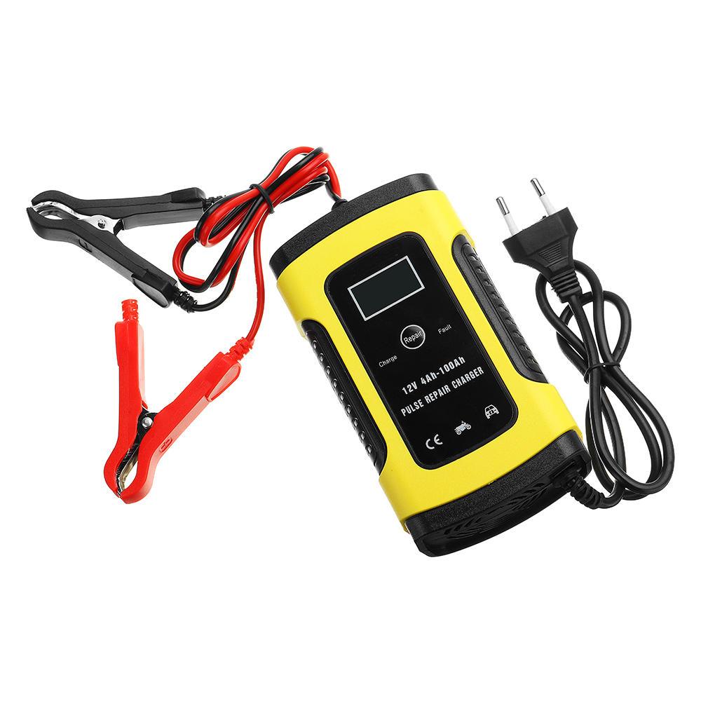 Enusic™ 12V 6A Pulse Repair LCD Battery Charger For Car Motorcycle Lead Acid Battery Agm Gel Wet - Trendha