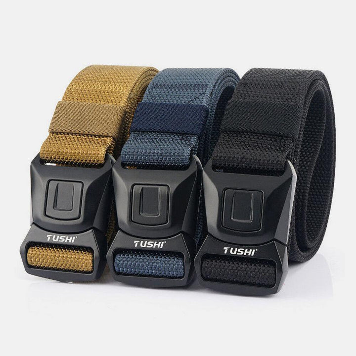 Men Nylon Quick Release Insert-Buckle 125cm Breathable Quick-Drying Outdoor Safety Belt Training Tactics Belt - Trendha