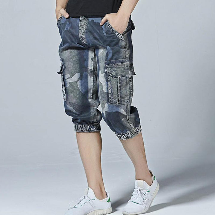 Casual Camo Multi Pockets Jogger Pants Short Jeans - Trendha
