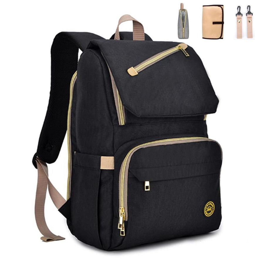 Waterproof Diaper Bag Mummy Bag Baby Care Bag Outdoor Traveling USB Backpack - Trendha