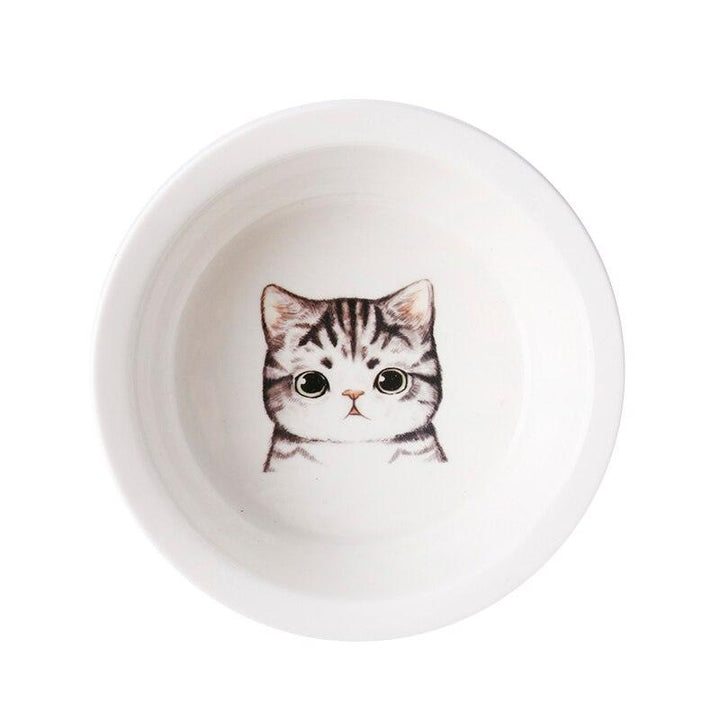 Ceramic Pet Bowl with Tilted Base - Trendha