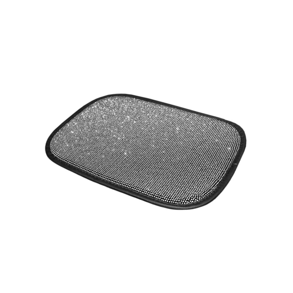 White Bling Rhinestone Center Console Cover - Trendha