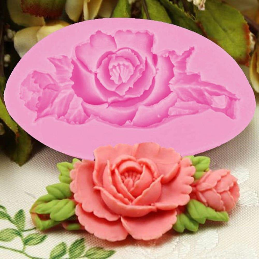 Charming Rose Shaped Eco-Friendly Silicone Baking Mold - Trendha