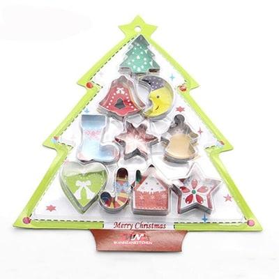 Christmas Themed Stainless Steel Cookie Cutters Set - Trendha