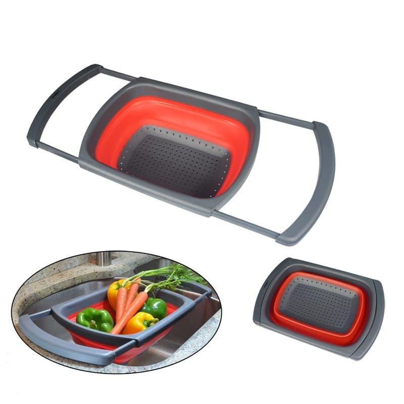 Collapsible Silicone Fruits and Vegetables Colander - Trendha