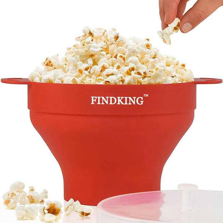 Collapsible Silicone Microwave Bowl for Popcorn - Trendha