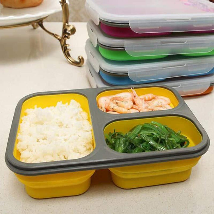 Colorful Collapsible Silicone Lunch Box - Trendha