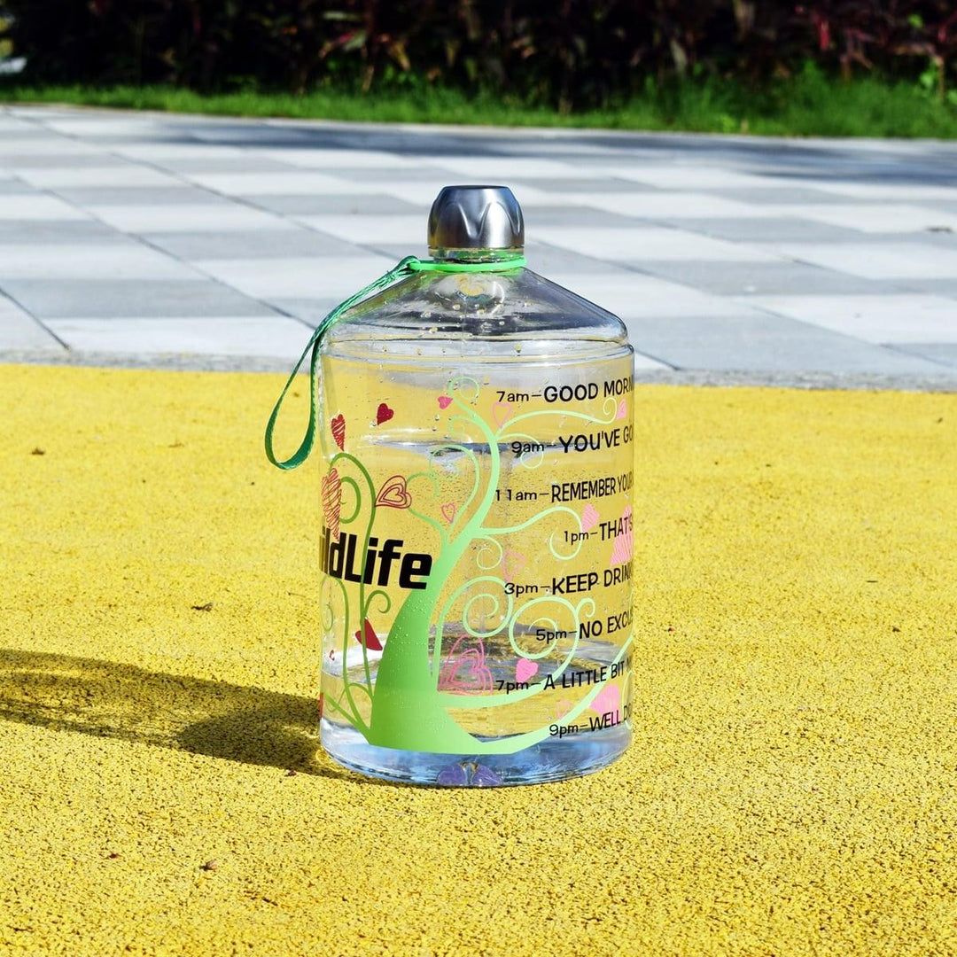 Colorful Gallon Water Bottle with Time Marker - Trendha