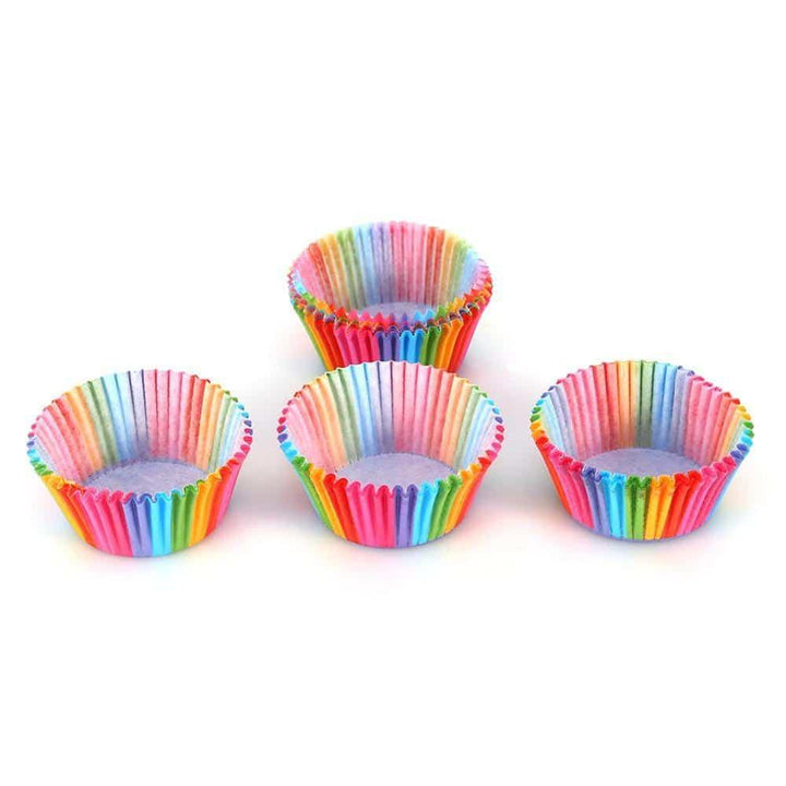 Colorful Paper Cupcake Cups Set - Trendha