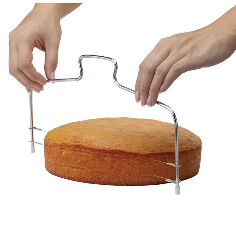 Convenient Adjustable Stainless Steel Wire Cake Slicer