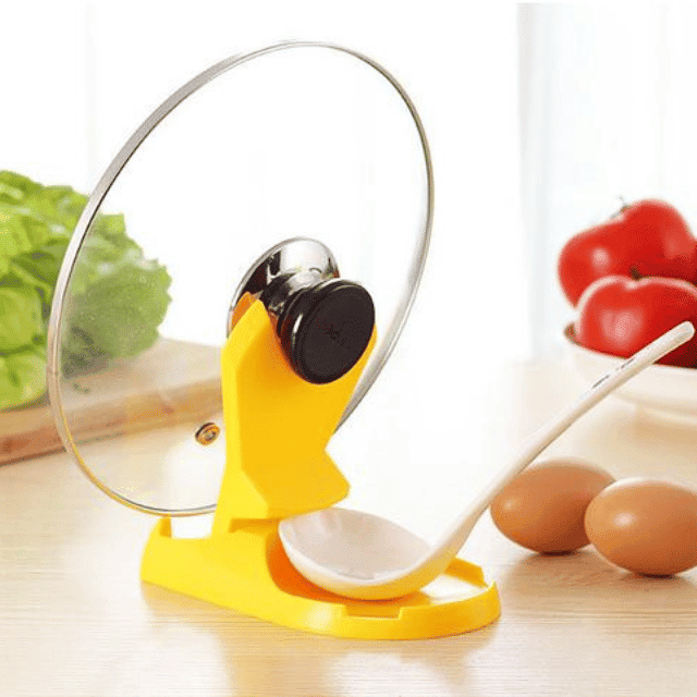 Convenient Multifunctional Eco-Friendly Plastic Spoon & Lid Holder - Trendha
