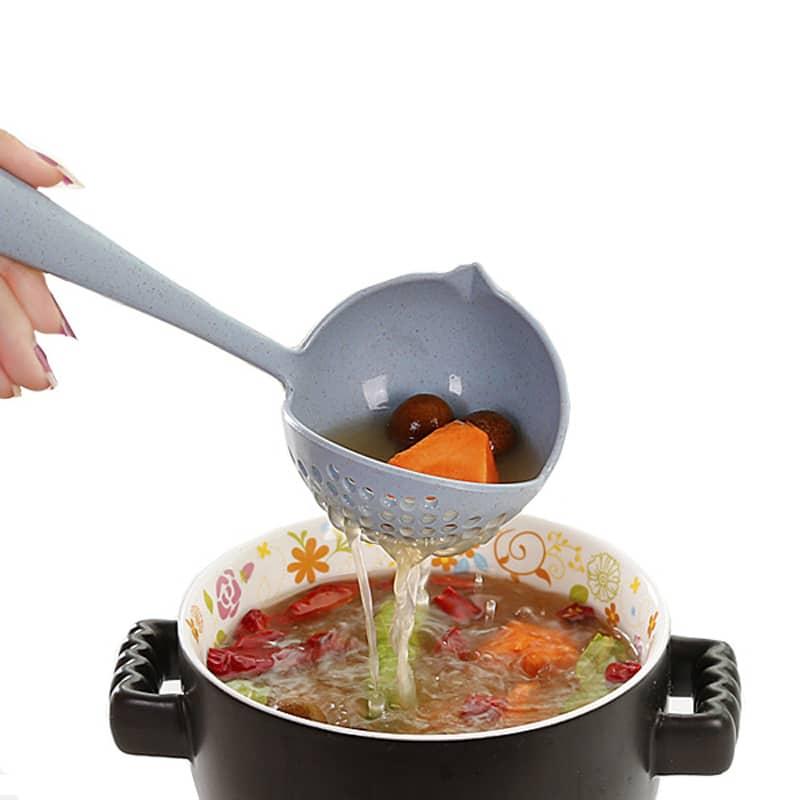 Creative Colorful Wheat Straw Soup Spoon