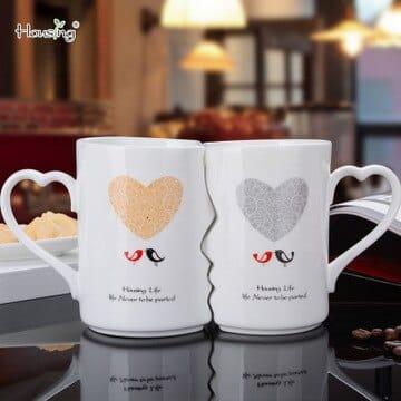 Creative Double Coffee Bowls for Couple - Trendha