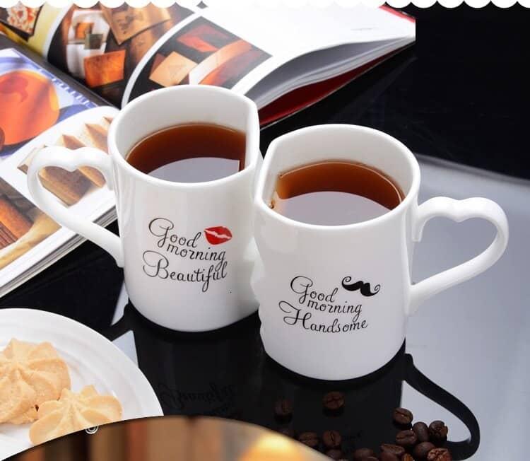 Creative Double Coffee Bowls for Couple - Trendha