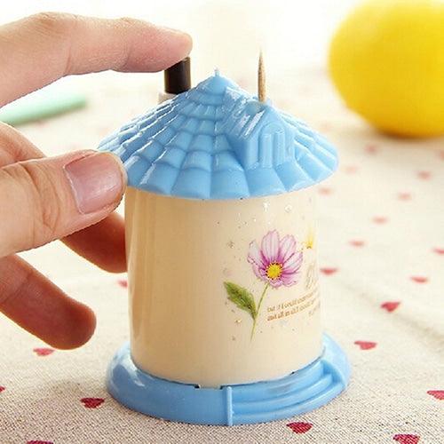 House-Shaped Push-Button Toothpick Holder