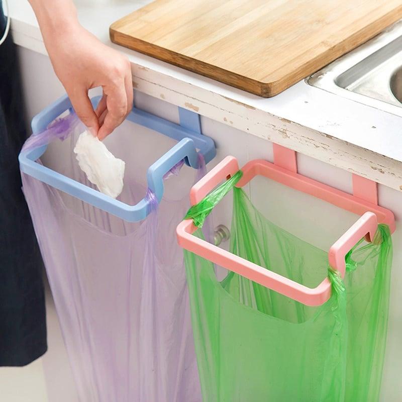 Cupboard Door Mount Trash Bag Holder