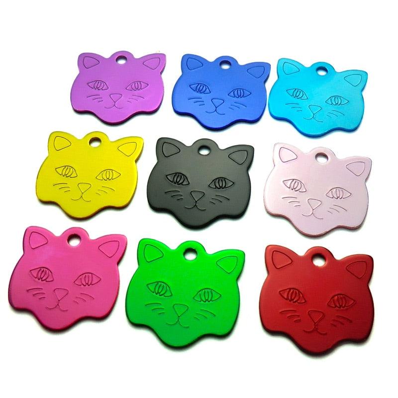 Customized Cat Style Aluminum ID Tags Set - Trendha