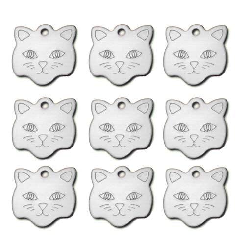 Customized Cat Style Aluminum ID Tags Set - Trendha
