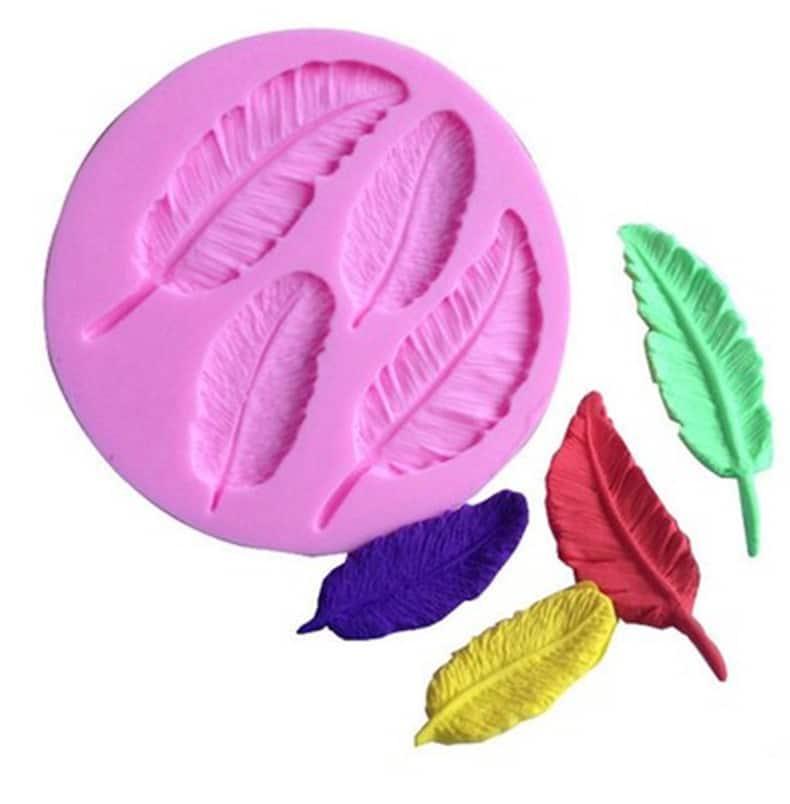 Cute Feather Shaped Eco-Friendly Silicone Cake Decoration Mold - Trendha