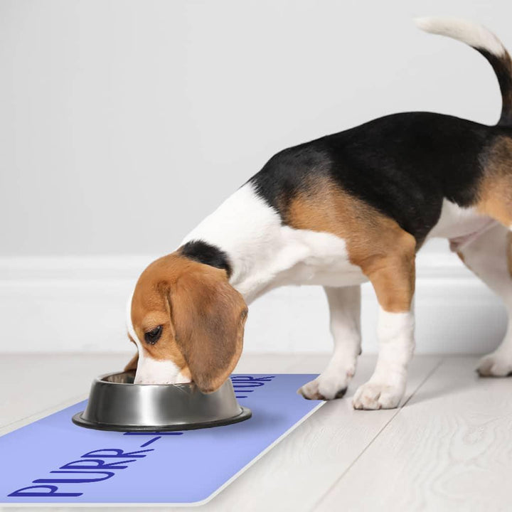 Cute Funny Pet Food Mat - Creative Anti-Slip Pet Bowl Mat - Cool Design Pet Feeding Mat - Trendha