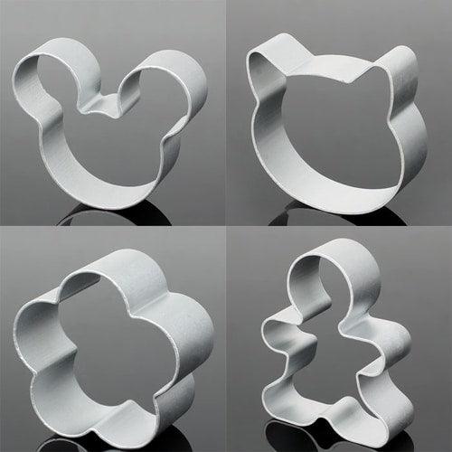Cute Geometric Eco-Friendly Metal Cookie Cutters Set - Trendha