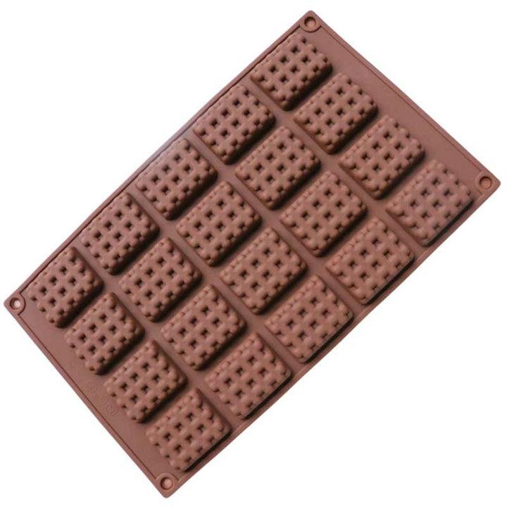 Cute Grid Shaped Eco-Friendly Silicone Chocolate Molds Set - Trendha
