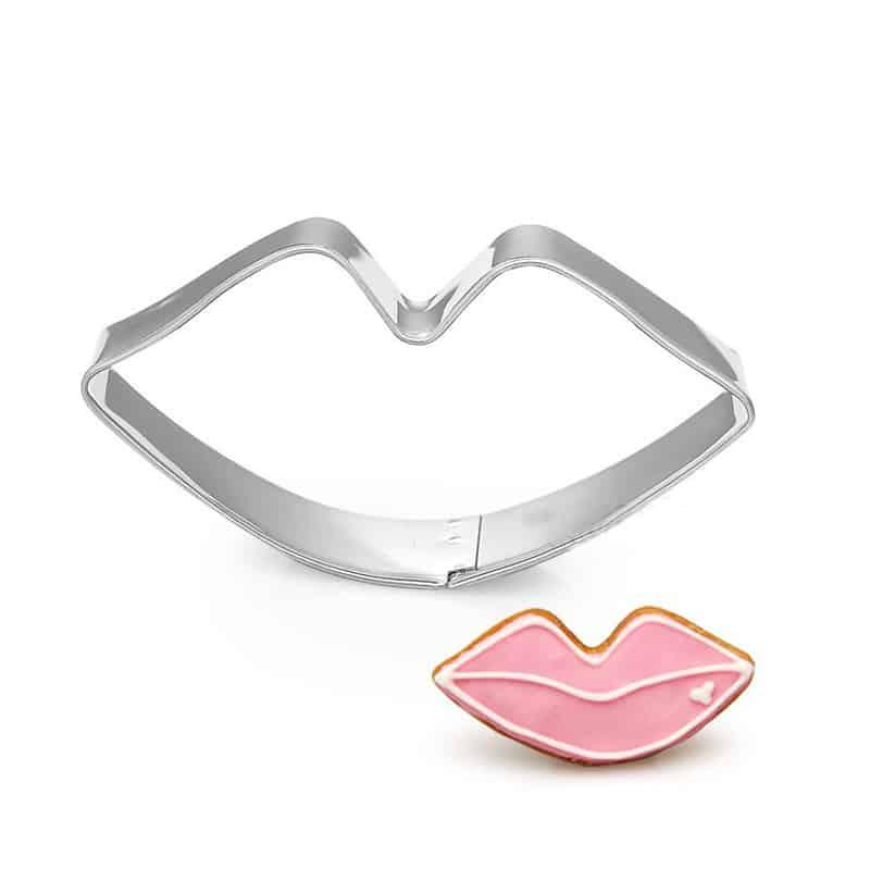 Cute Lips Shaped Eco-Friendly Stainless Steel Cookie Cutter