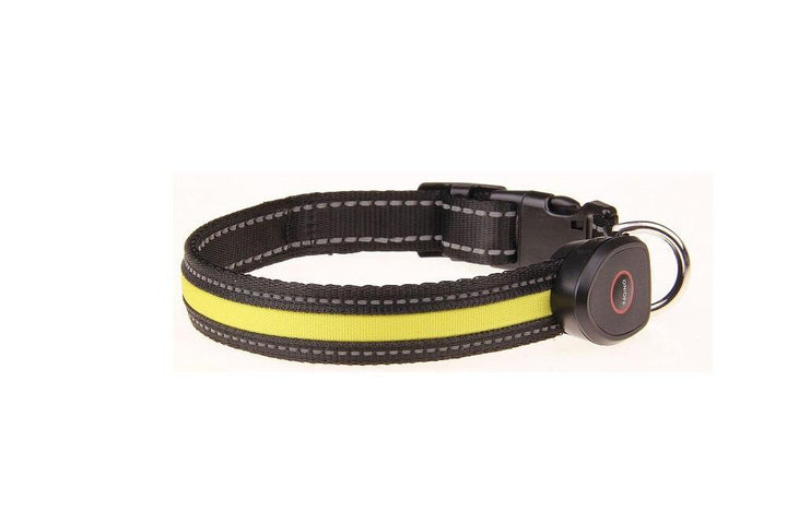 Cute Rechargeable LED Luminous Nylon Dog Collar - Trendha