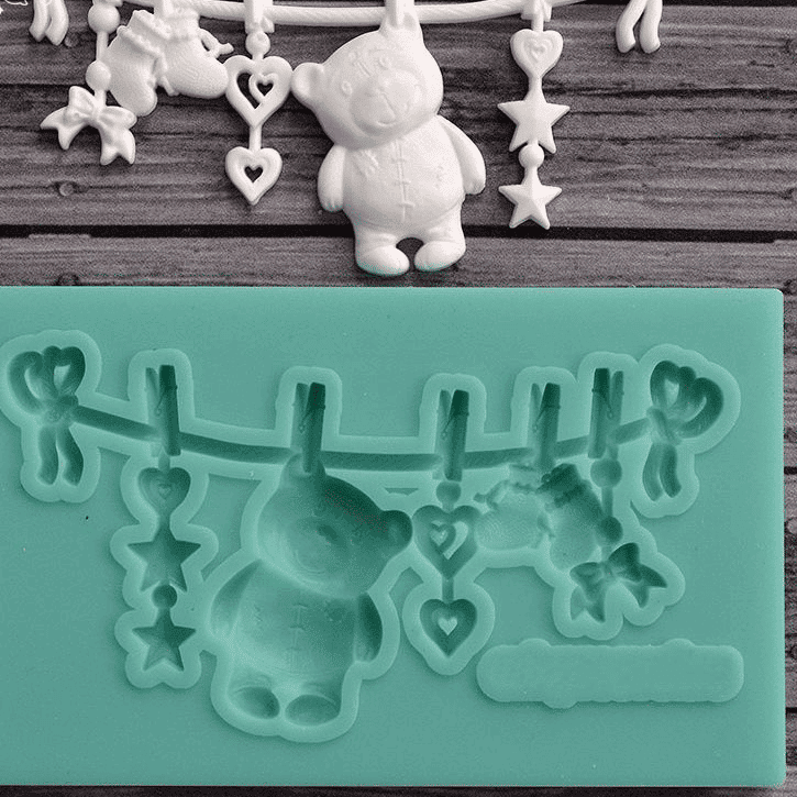 Cute Teddy Bear Shaped Eco-Friendly Silicone Baking Mold - Trendha