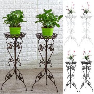 Metal Plant Display Stand Flower Pot Holder Shelf Garden Patio Indoor Outdoor - Trendha