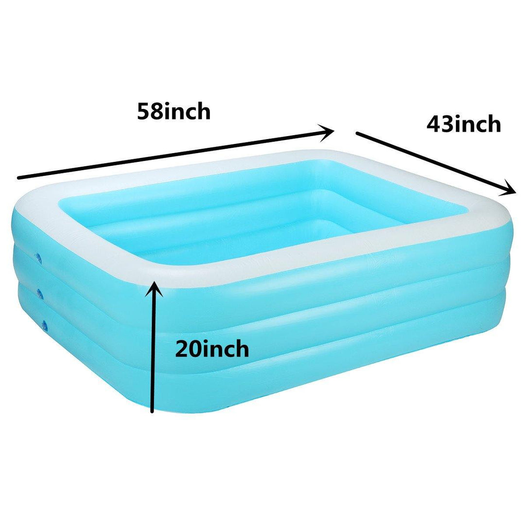 Three Layer Family Swimming Pool Summer Inflatable Pools Outdoor Garden - Trendha