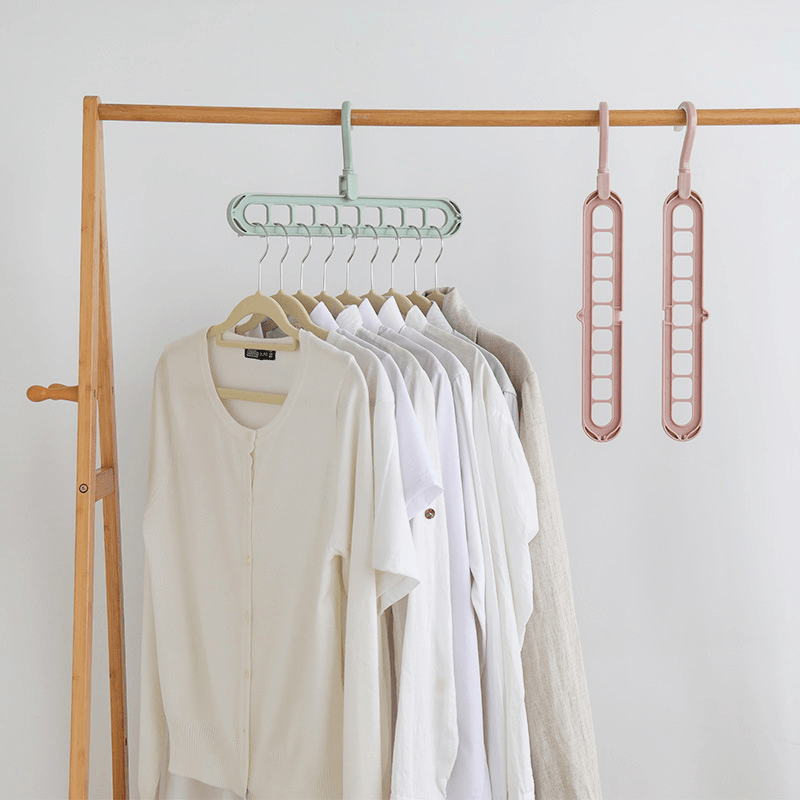 Multi-functional Cloth Hanger Balcony Wardrobe Store Rotating Non-slip Drying Racks - Trendha