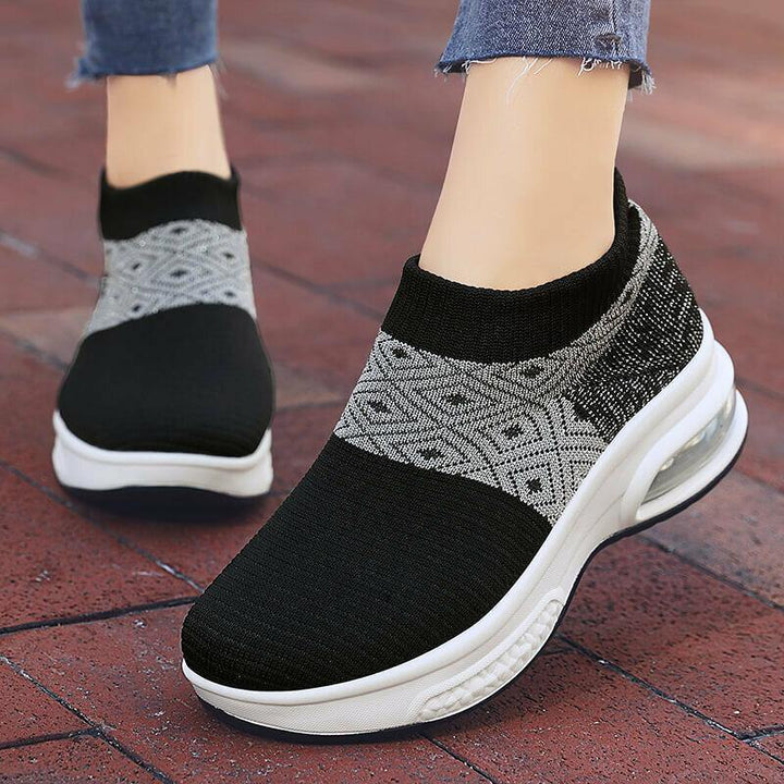 Women Casual Knitted Sports Simplicity Comfortable Running Shoes - Trendha
