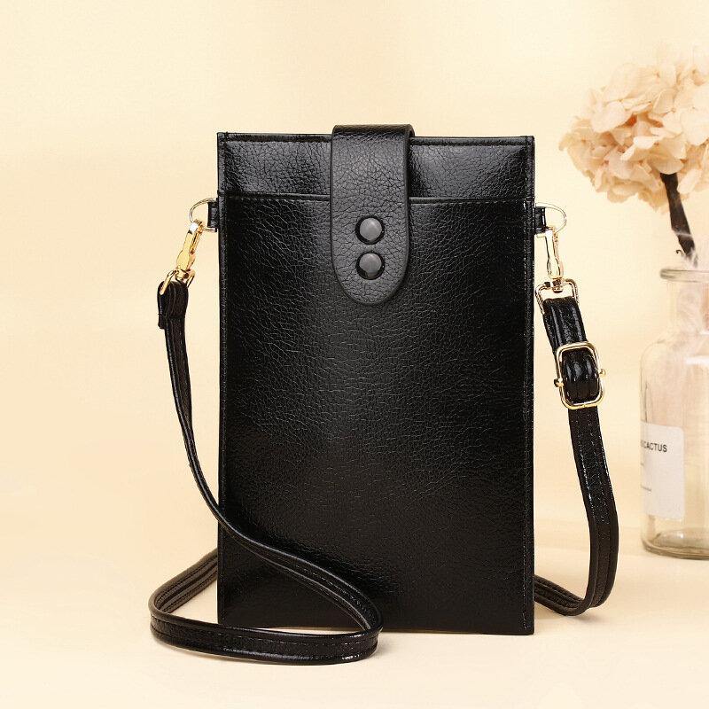 Women PU Leather Retro 6.3 Inch Phone Bag Mini Multi-card Slot Crossbody Bags Shoulder Bag - Trendha