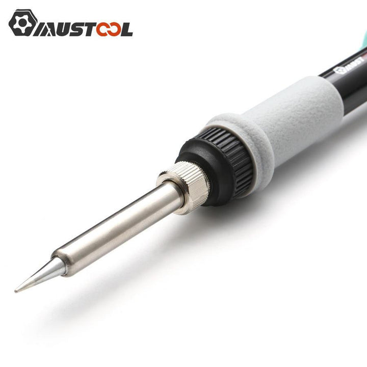 Mustool® MT223 60W Adjustable Temperature Electric Solder Iron with 5pcs Solder Tips - Trendha