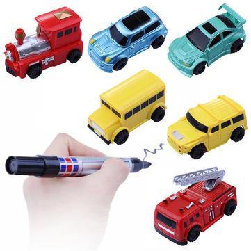 Christmas Mini Automatic Induction Magic Truck Car Line Following With Pen Kids Children Gift Toys - Trendha