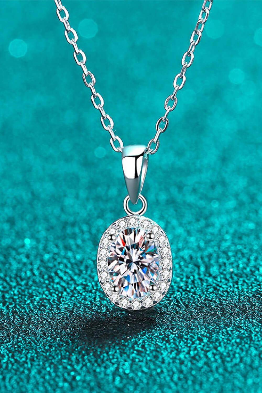 Be The One 1 Carat Moissanite Pendant Necklace - Trendha
